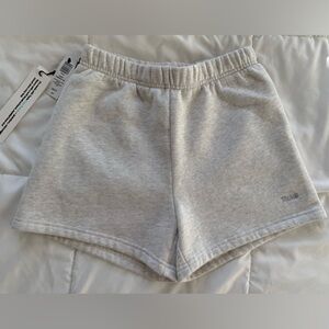 Aritzia TNA Cozy Sweatfleece Perfect Hi-Rise shorts